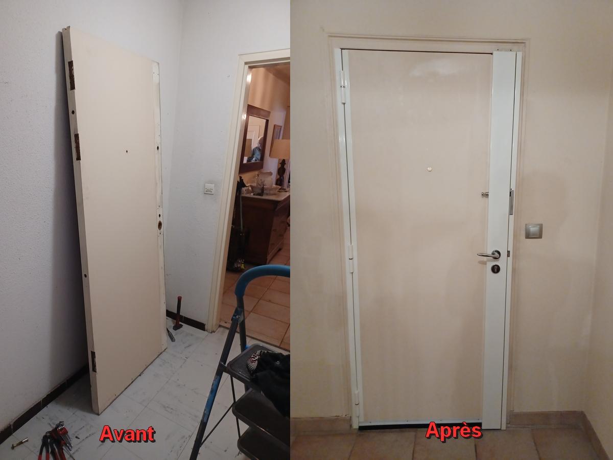 Blindage de porte 5 points A2P avec barre de pivot